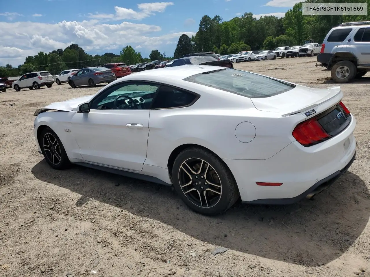 2019 Ford Mustang Gt VIN: 1FA6P8CF1K5151669 Lot: 55946135