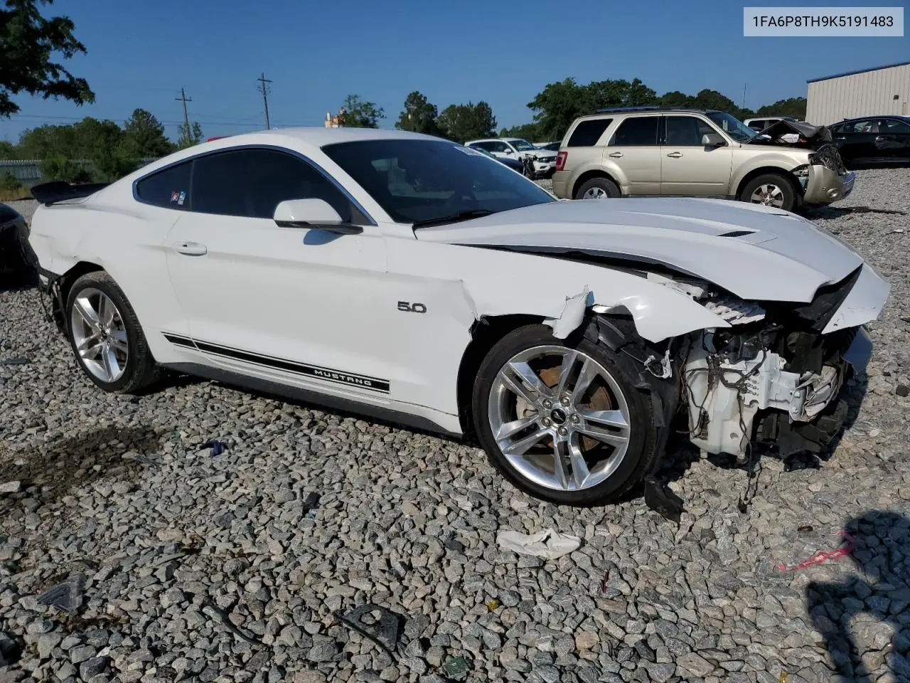 2019 Ford Mustang VIN: 1FA6P8TH9K5191483 Lot: 56334565