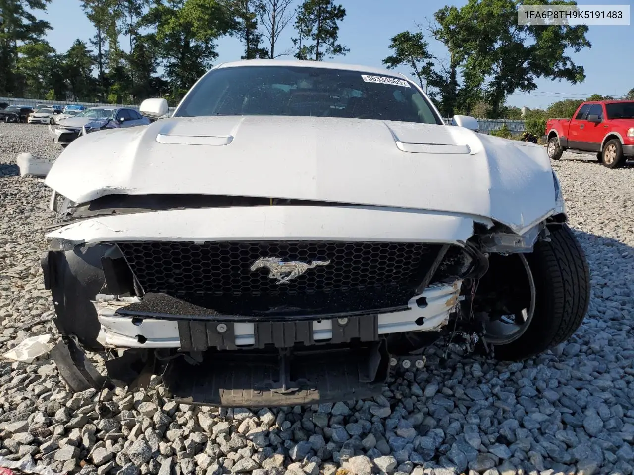 2019 Ford Mustang VIN: 1FA6P8TH9K5191483 Lot: 56334565