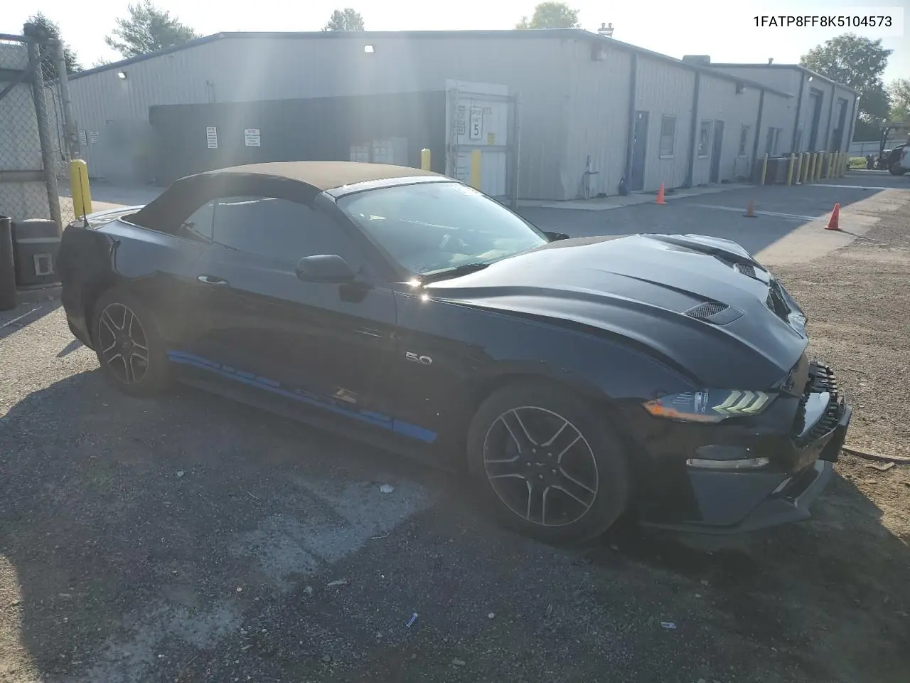 2019 Ford Mustang Gt VIN: 1FATP8FF8K5104573 Lot: 61563305