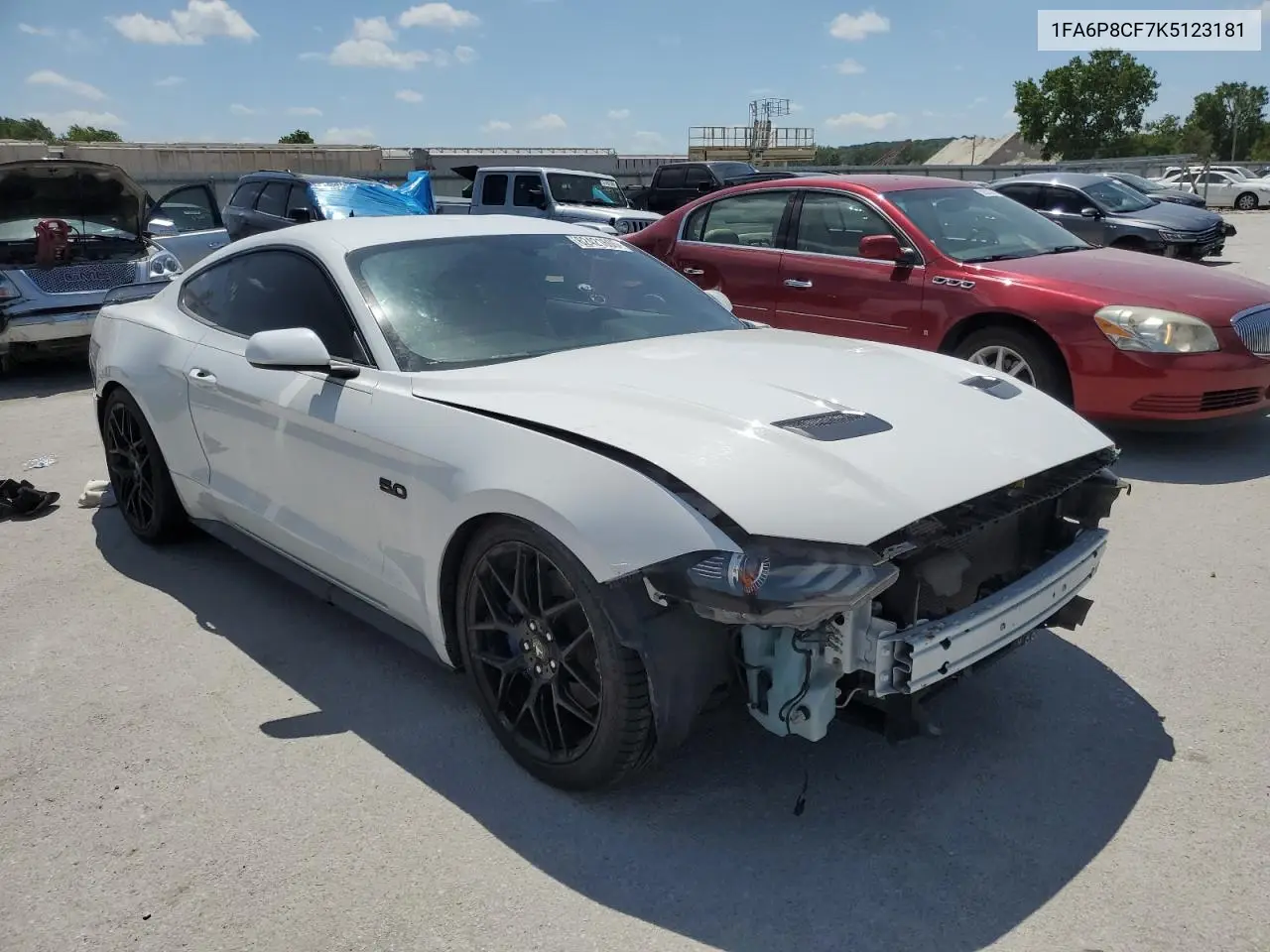 2019 Ford Mustang Gt VIN: 1FA6P8CF7K5123181 Lot: 62421605