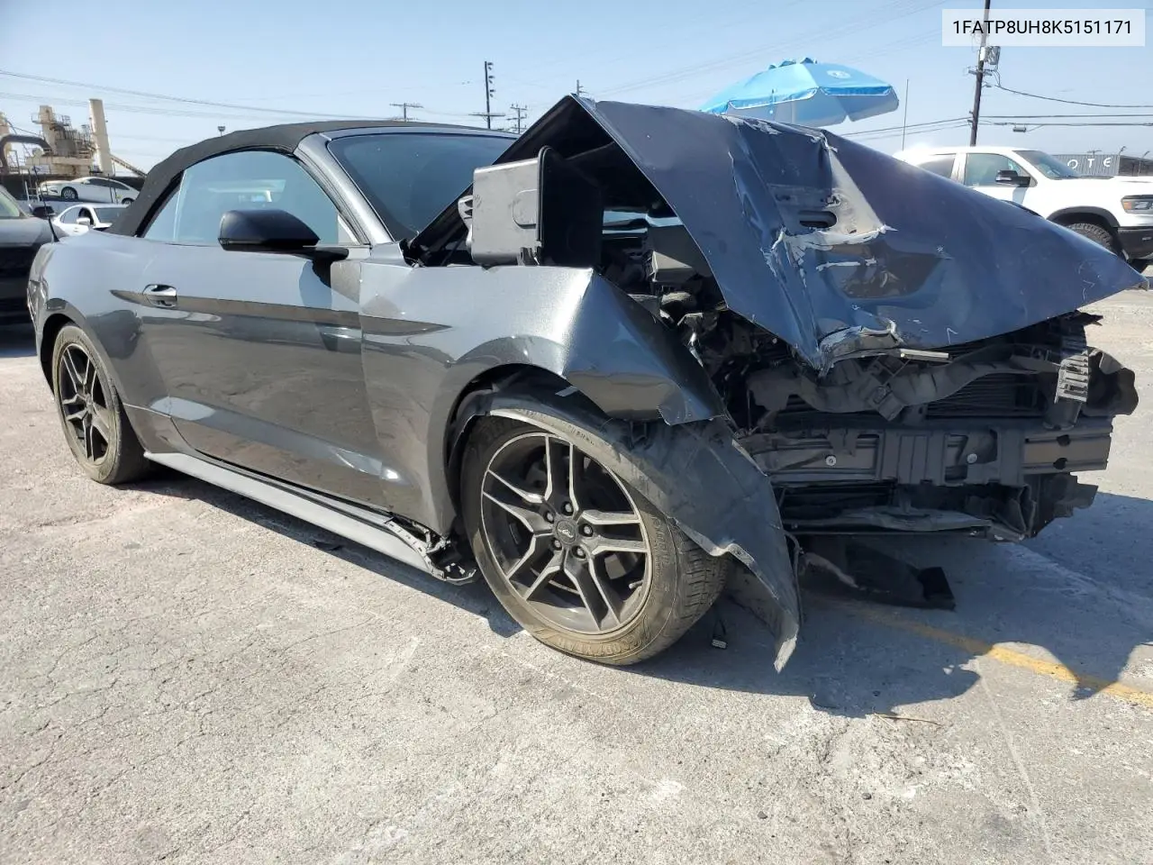 2019 Ford Mustang VIN: 1FATP8UH8K5151171 Lot: 62424685