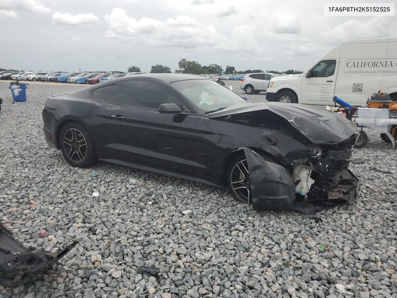 2019 Ford Mustang VIN: 1FA6P8TH2K5152525 Lot: 62843125