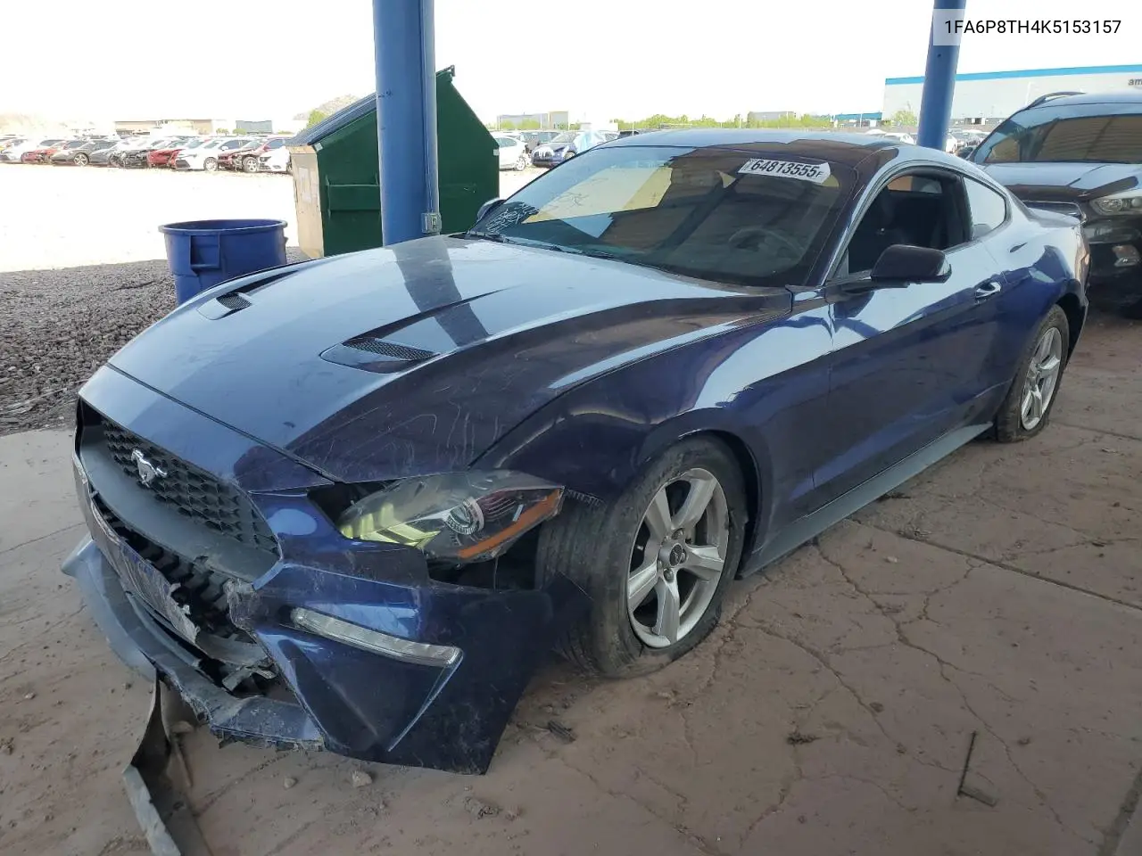 2019 Ford Mustang VIN: 1FA6P8TH4K5153157 Lot: 64813555