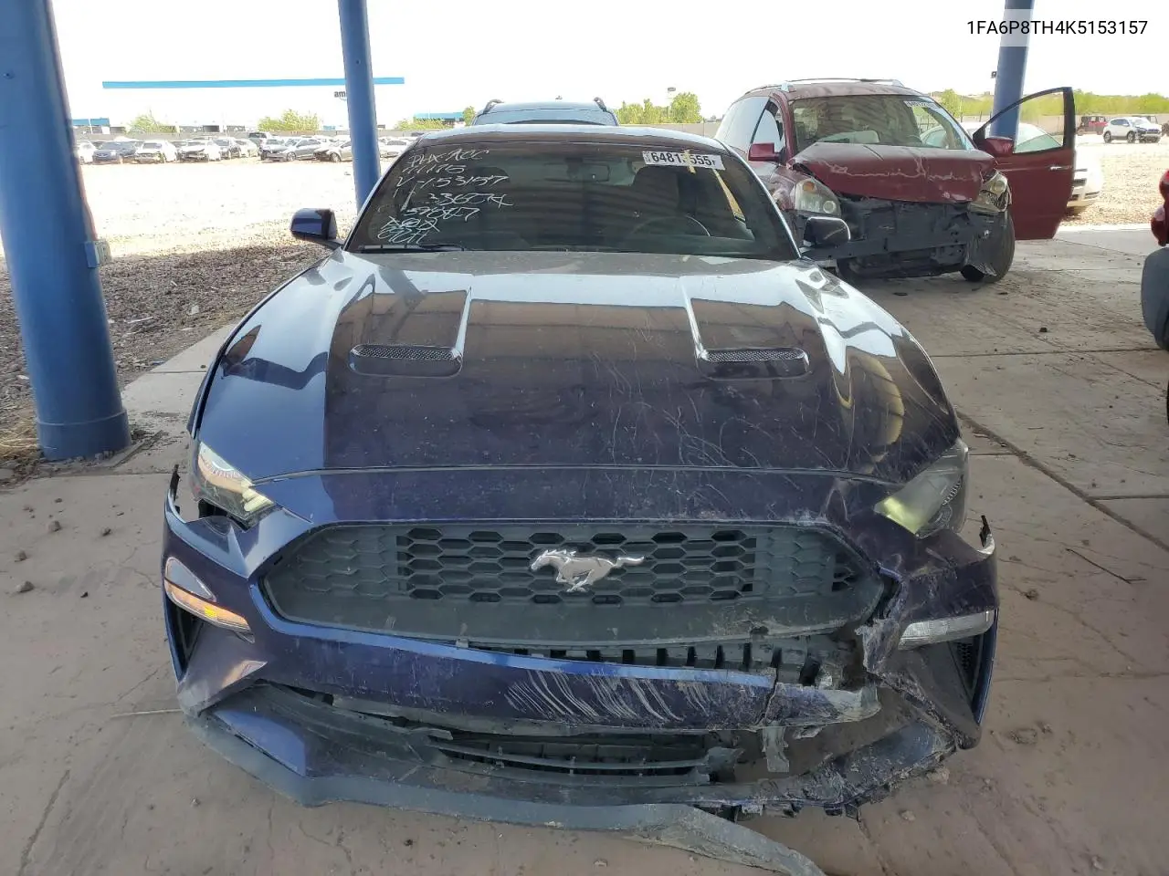 2019 Ford Mustang VIN: 1FA6P8TH4K5153157 Lot: 64813555