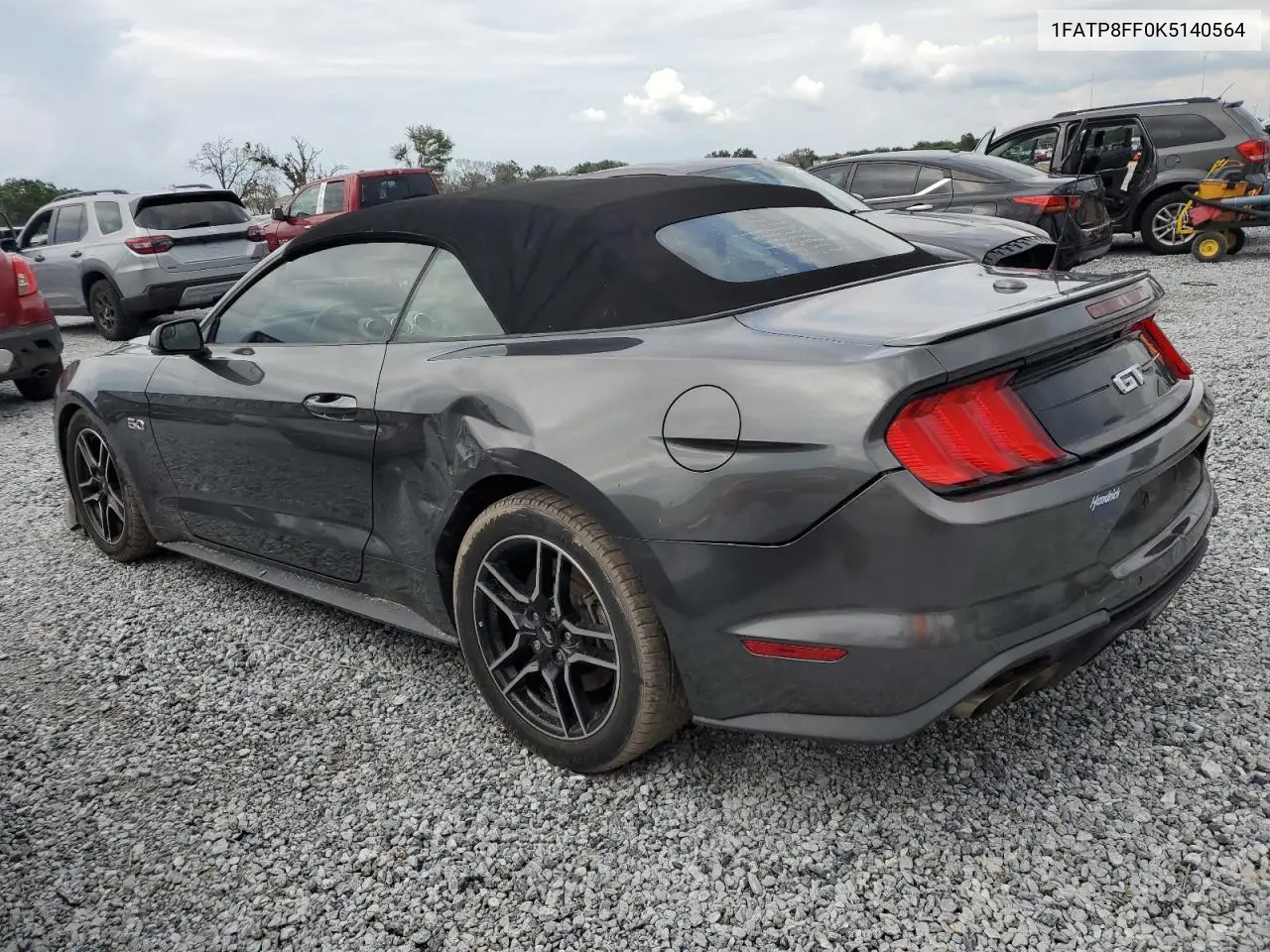 2019 Ford Mustang Gt VIN: 1FATP8FF0K5140564 Lot: 64838615