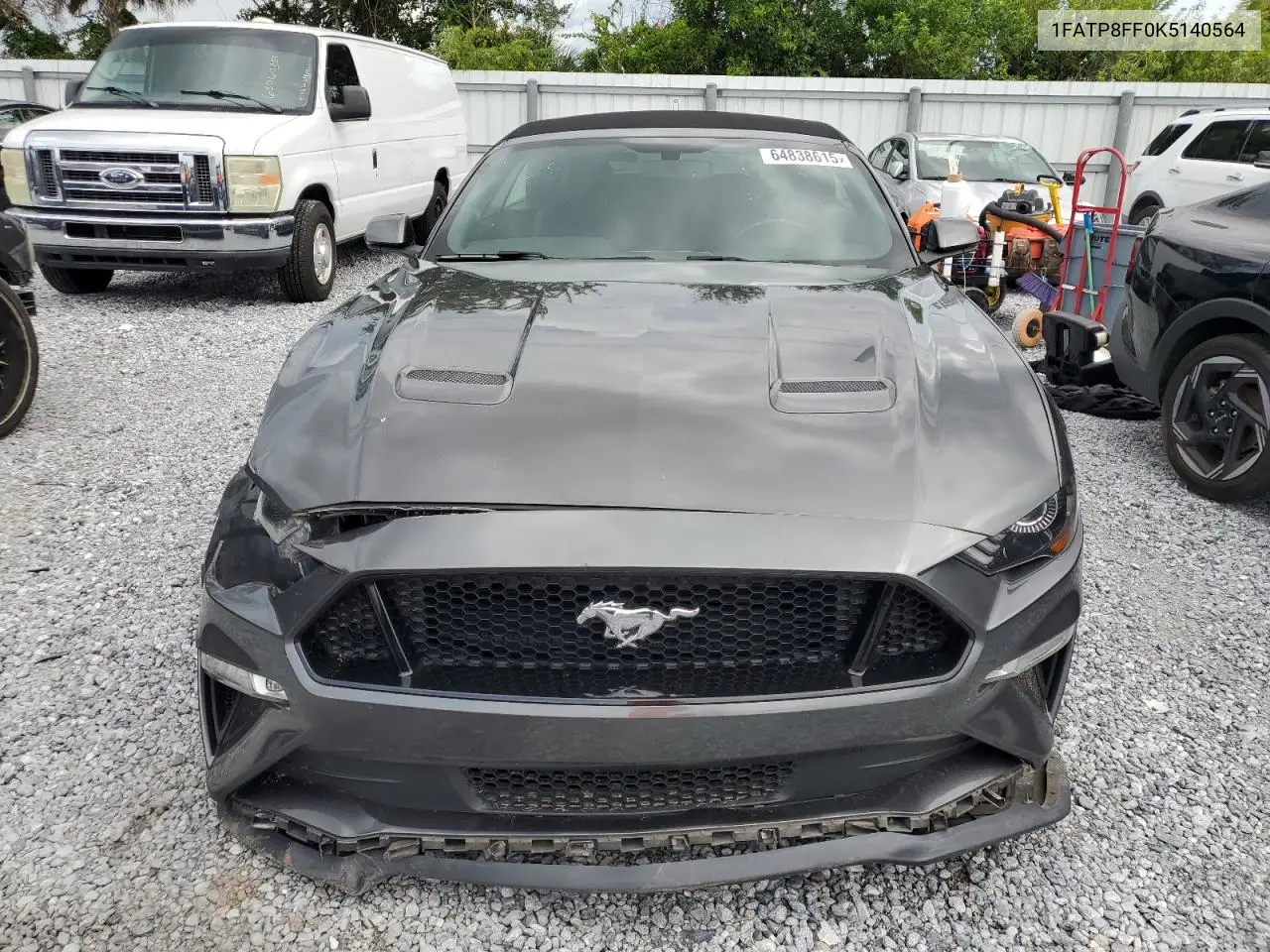 2019 Ford Mustang Gt VIN: 1FATP8FF0K5140564 Lot: 64838615