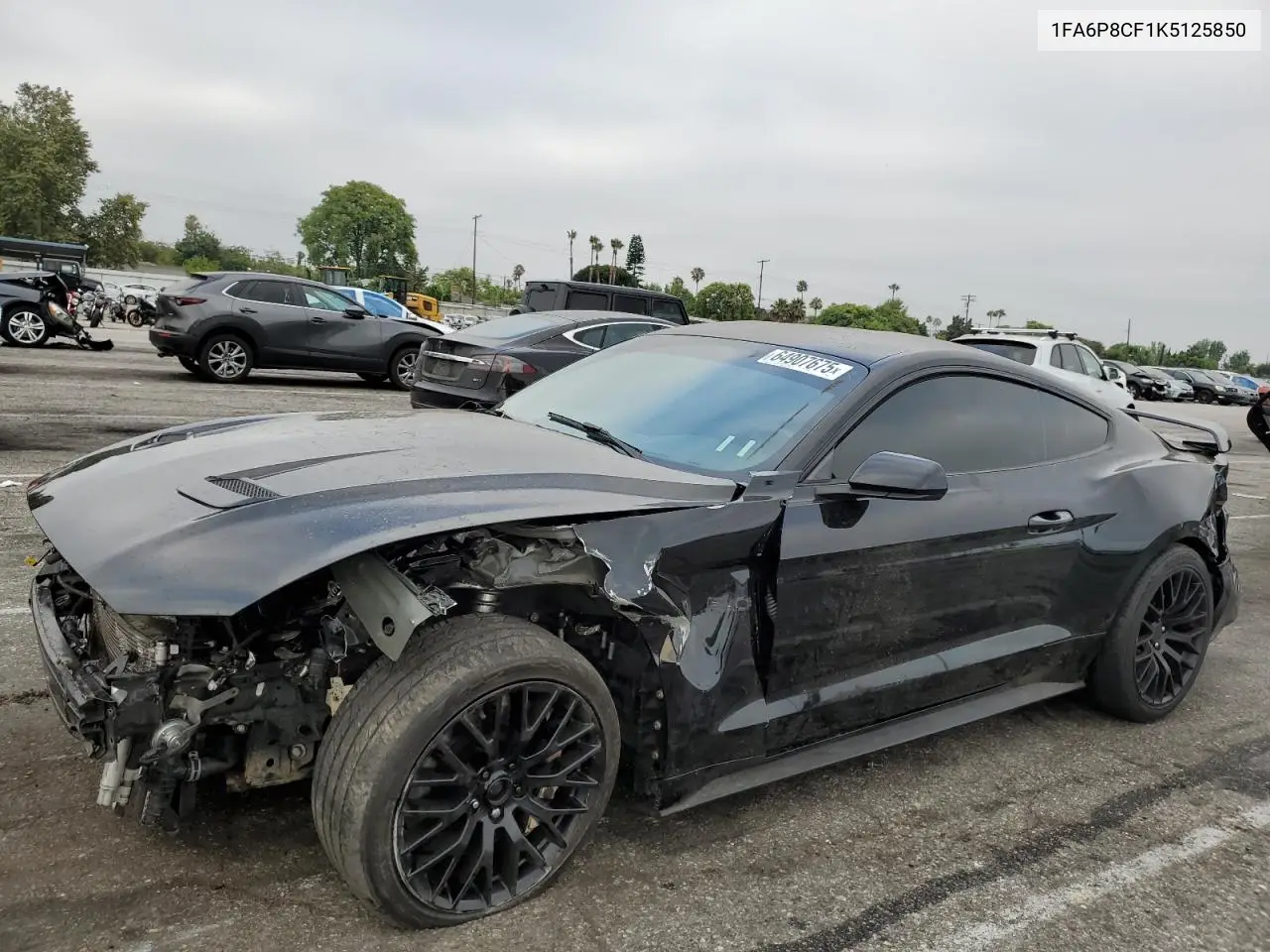 2019 Ford Mustang Gt VIN: 1FA6P8CF1K5125850 Lot: 64907675