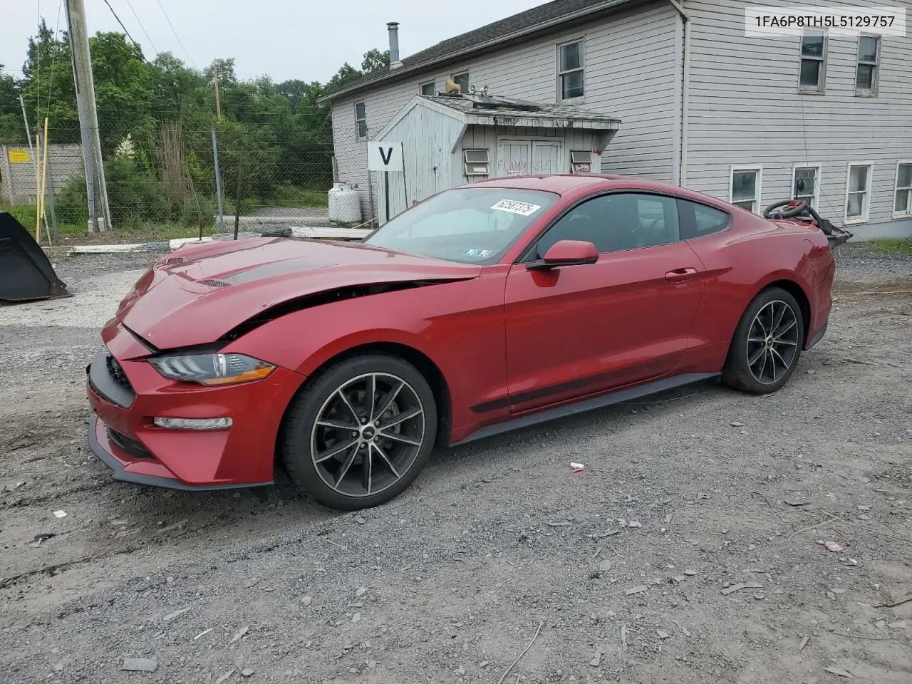 2020 Ford Mustang VIN: 1FA6P8TH5L5129757 Lot: 62587375