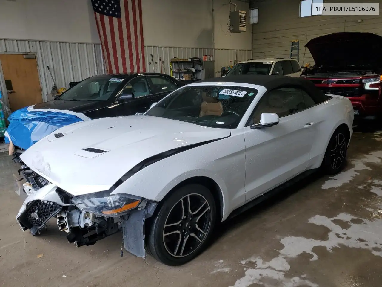 2020 Ford Mustang VIN: 1FATP8UH7L5106076 Lot: 63852305