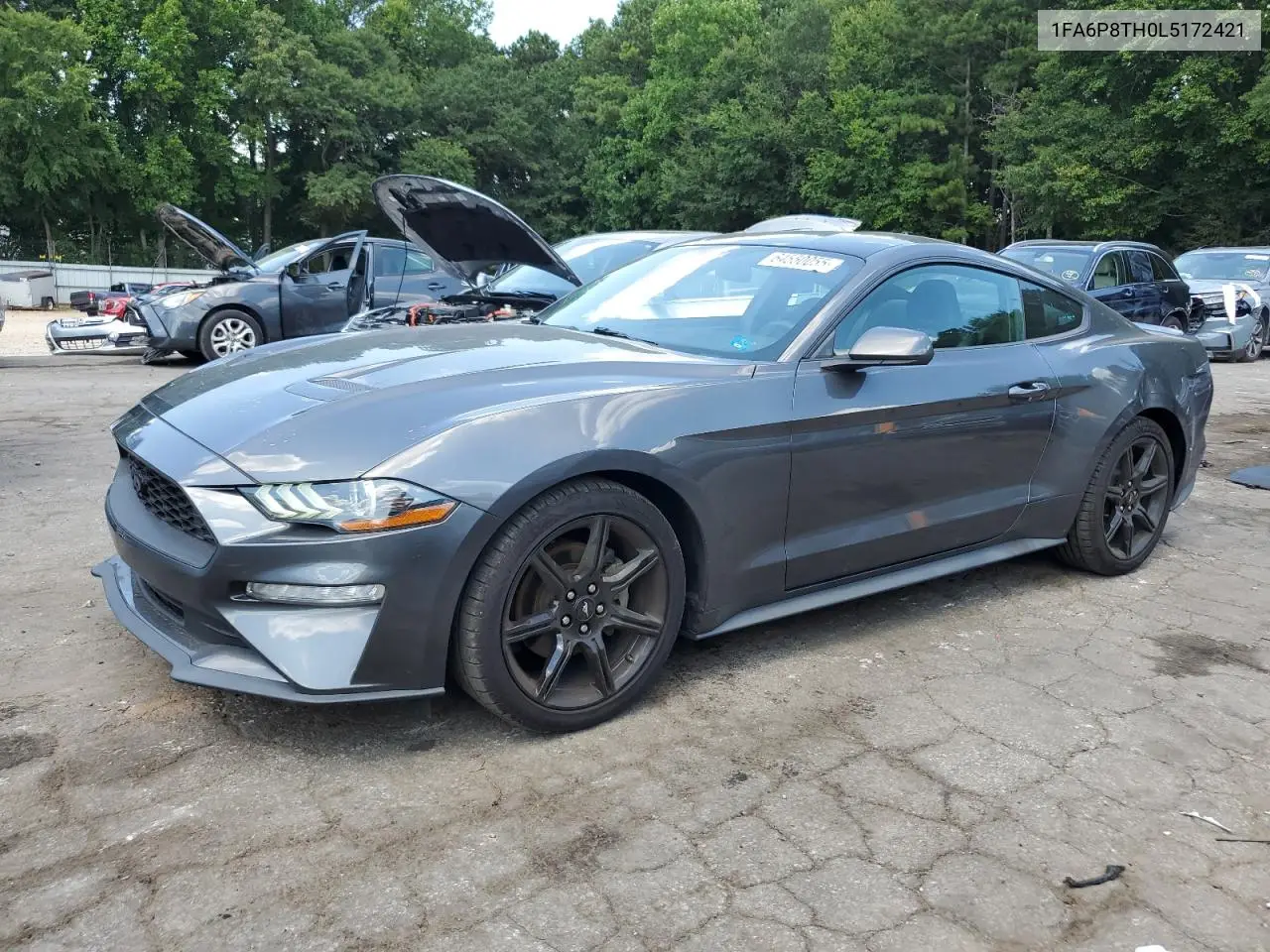 2020 Ford Mustang VIN: 1FA6P8TH0L5172421 Lot: 64550055