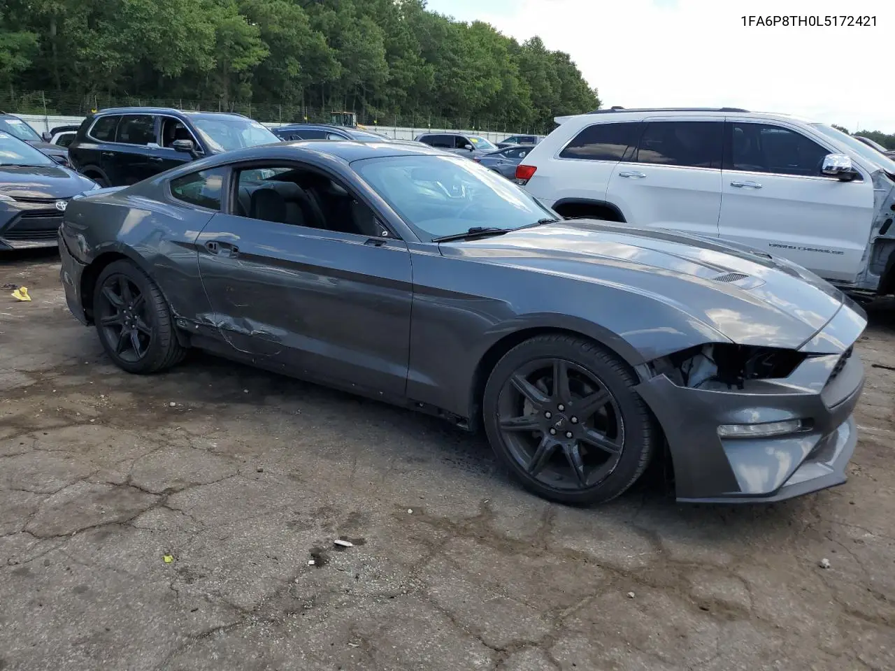 2020 Ford Mustang VIN: 1FA6P8TH0L5172421 Lot: 64550055