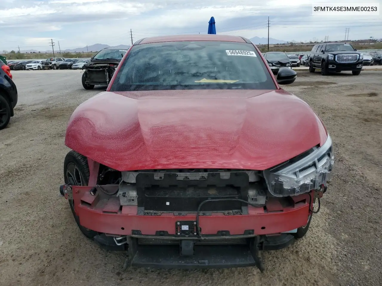 2021 Ford Mustang Mach-E Gt VIN: 3FMTK4SE3MME00253 Lot: 56948925