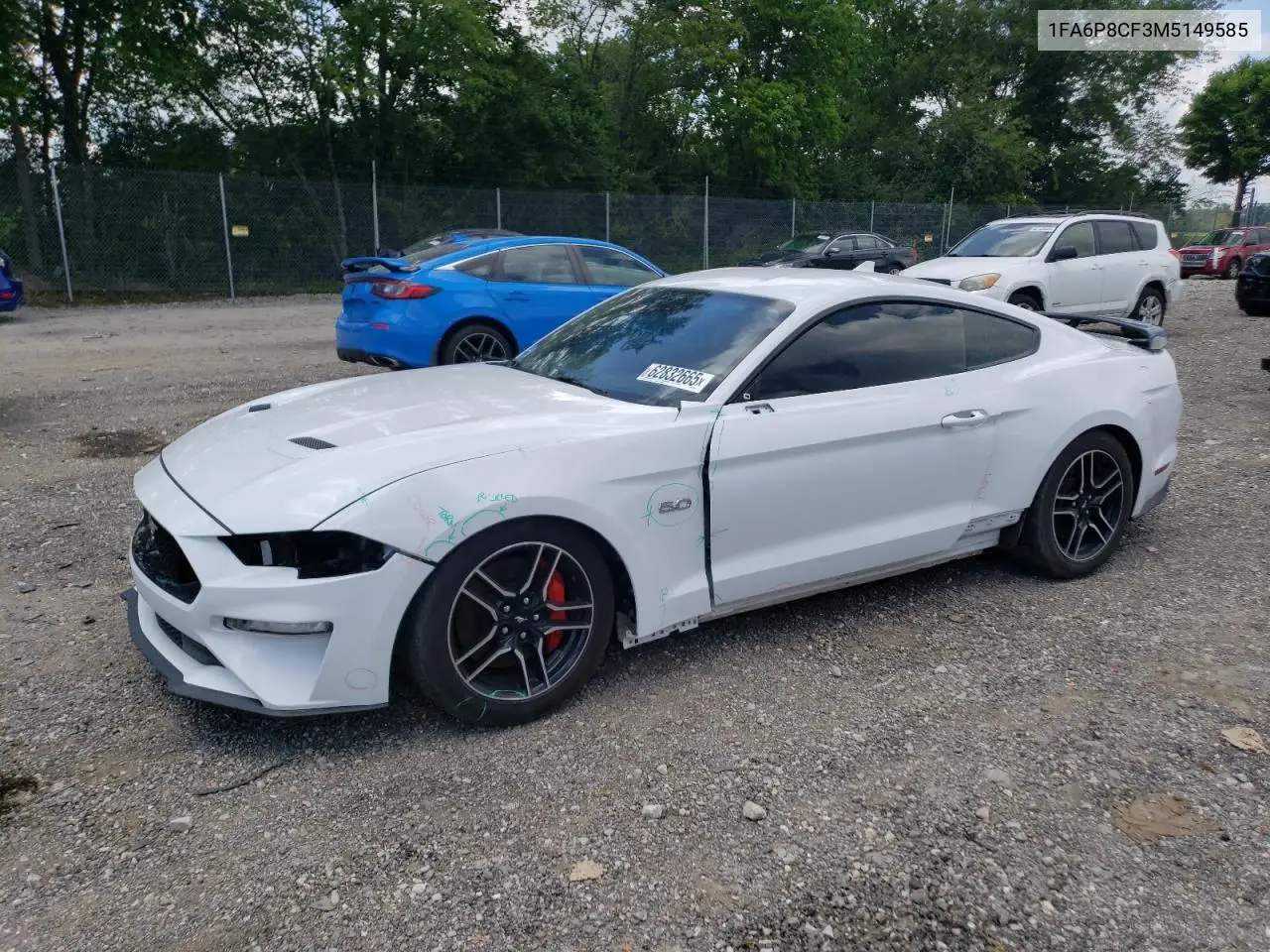 2021 Ford Mustang Gt VIN: 1FA6P8CF3M5149585 Lot: 62832665