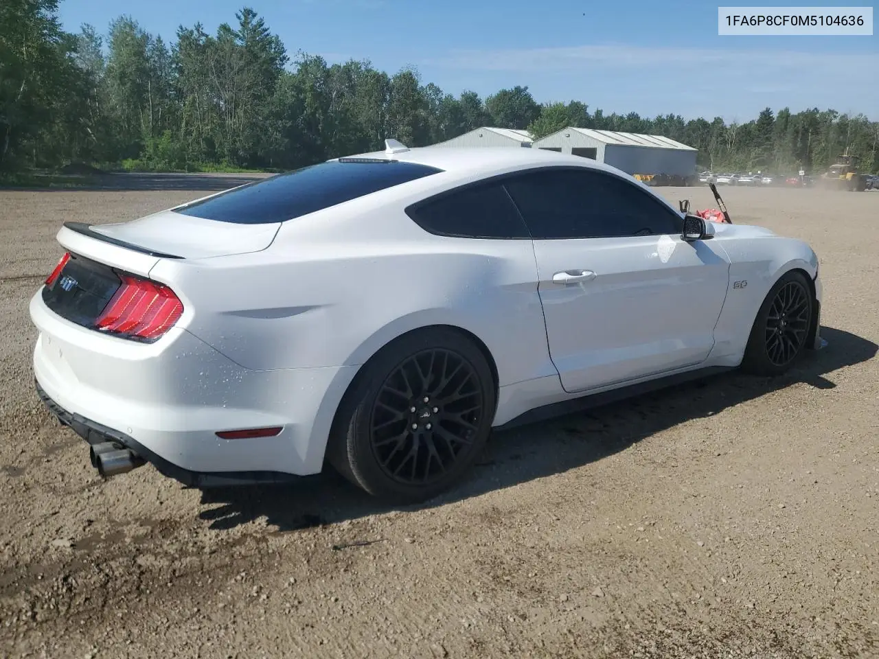 2021 Ford Mustang Gt VIN: 1FA6P8CF0M5104636 Lot: 62929895