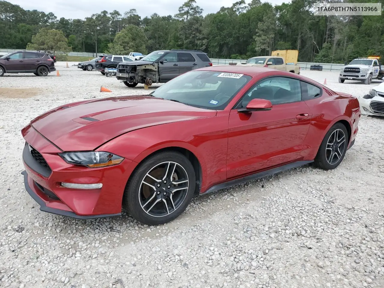 2022 Ford Mustang VIN: 1FA6P8TH7N5113966 Lot: 53068705
