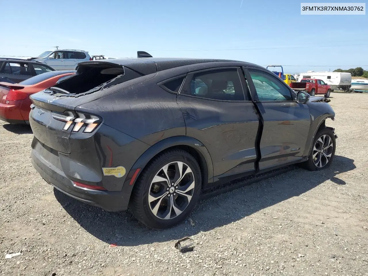 2022 Ford Mustang Mach-E Premium VIN: 3FMTK3R7XNMA30762 Lot: 55403755