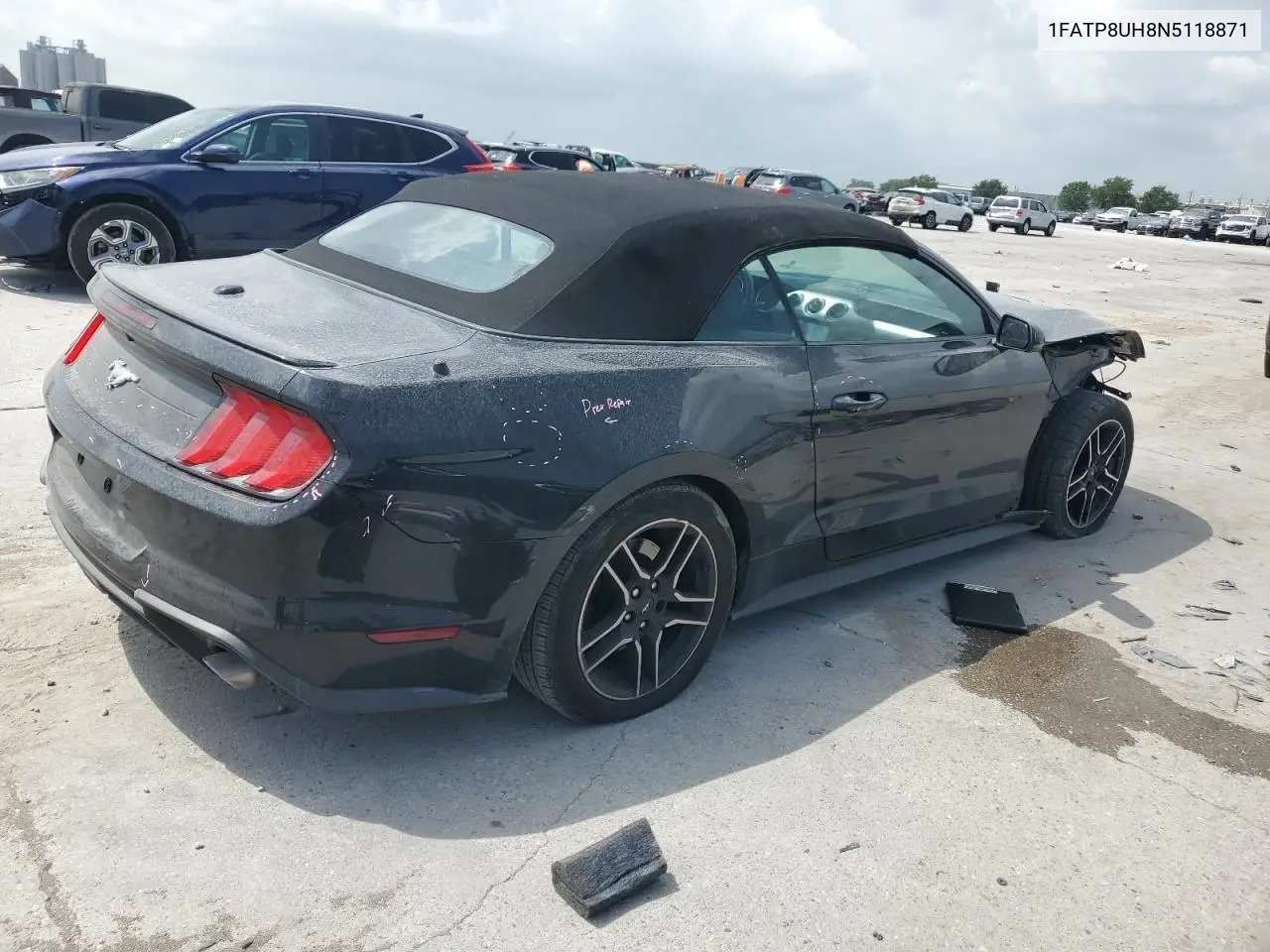 2022 Ford Mustang VIN: 1FATP8UH8N5118871 Lot: 62745435