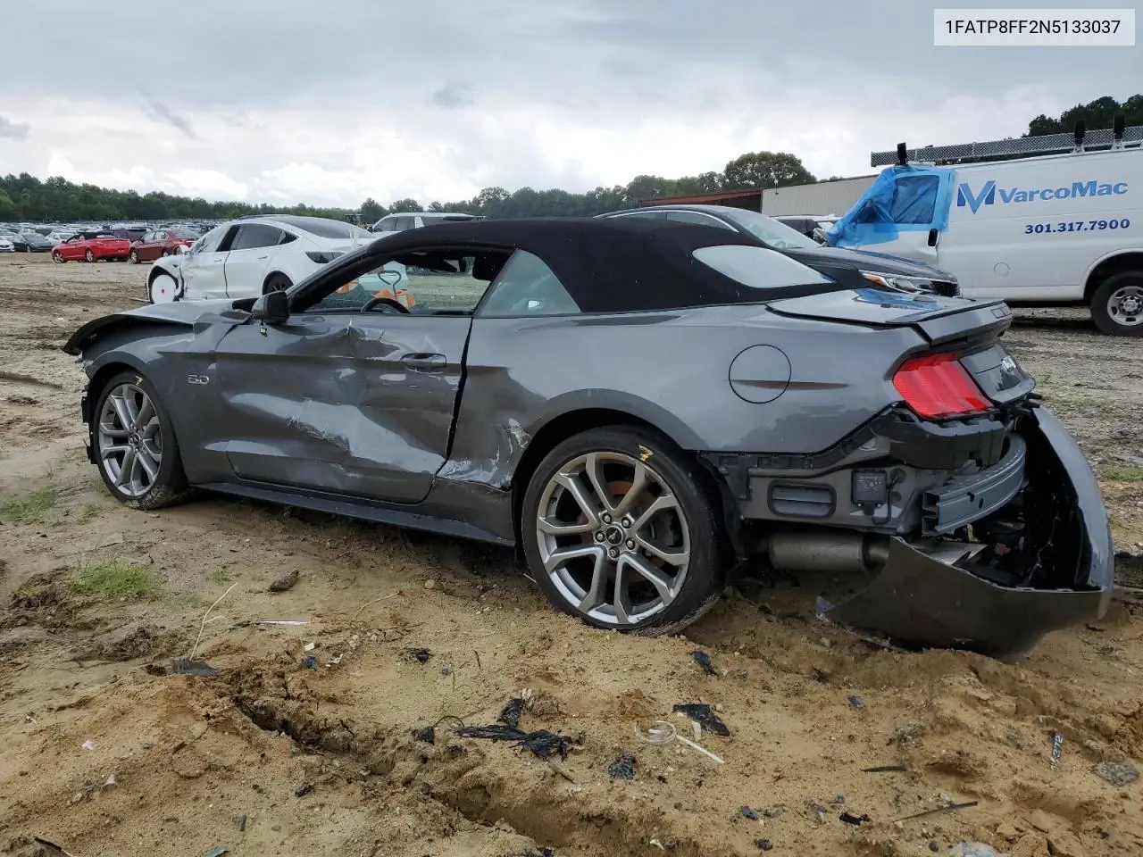 2022 Ford Mustang Gt VIN: 1FATP8FF2N5133037 Lot: 64236235