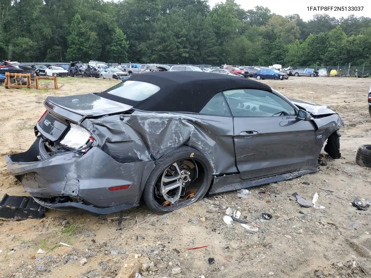 2022 Ford Mustang Gt VIN: 1FATP8FF2N5133037 Lot: 64236235
