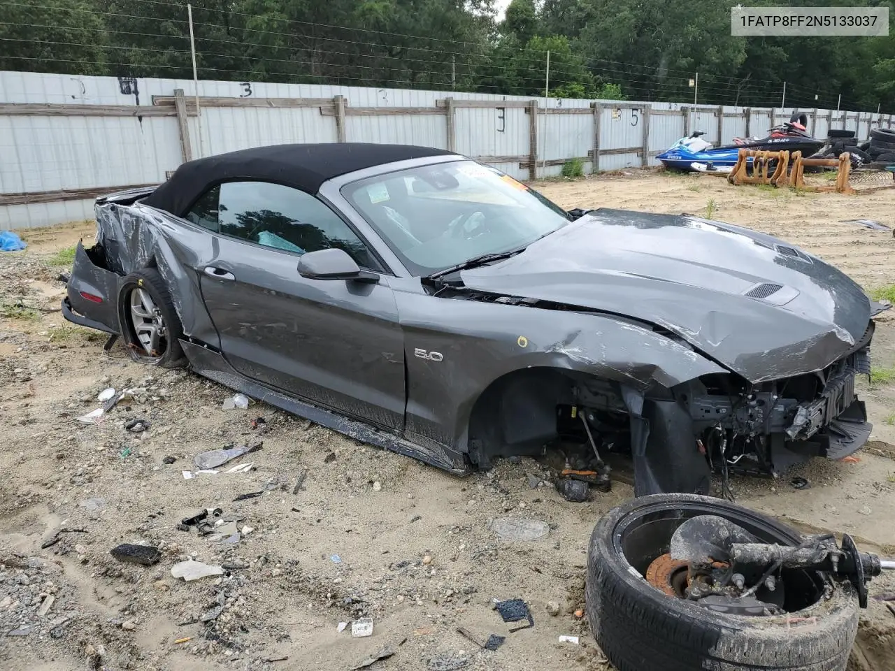 2022 Ford Mustang Gt VIN: 1FATP8FF2N5133037 Lot: 64236235