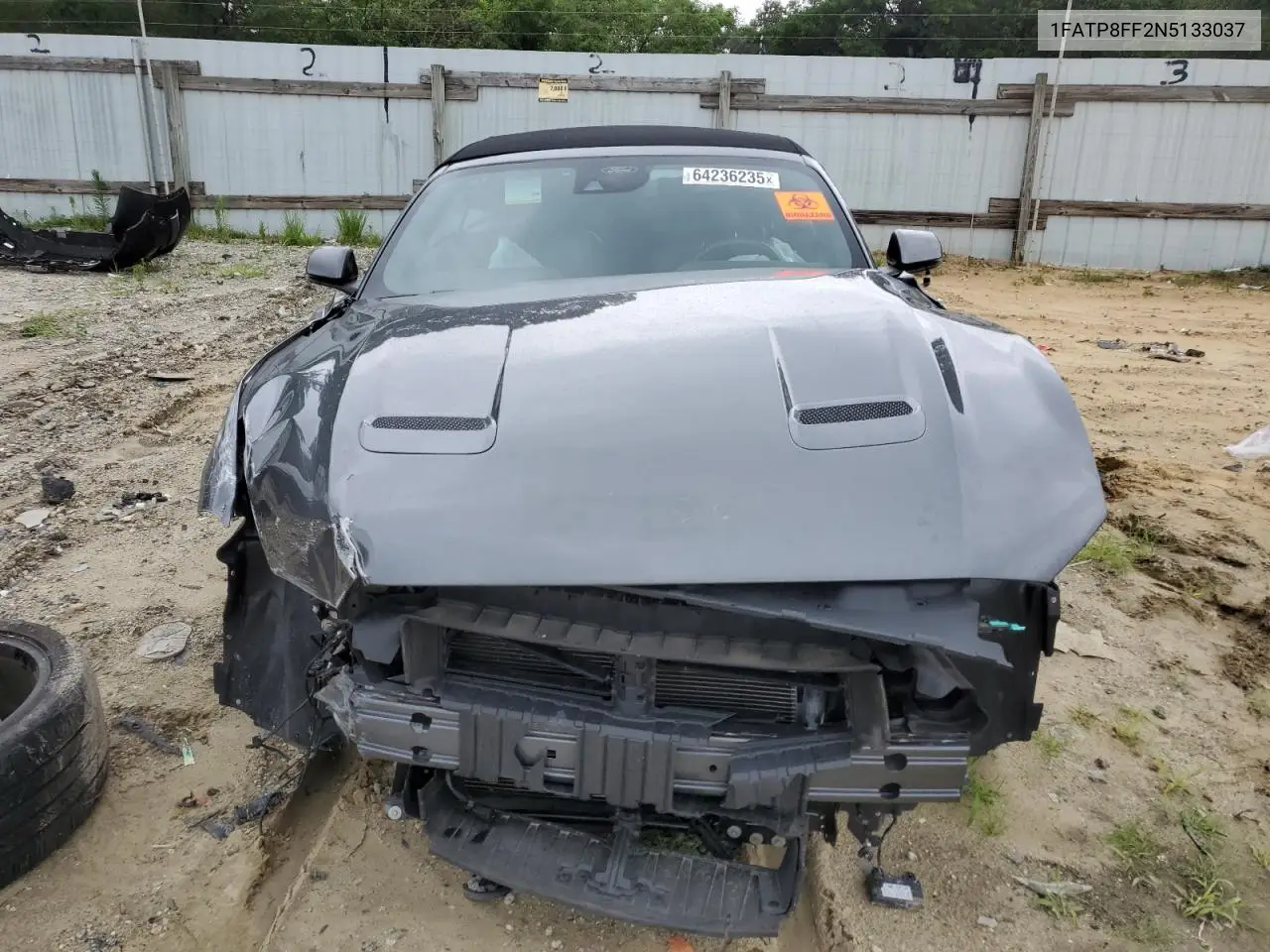 2022 Ford Mustang Gt VIN: 1FATP8FF2N5133037 Lot: 64236235