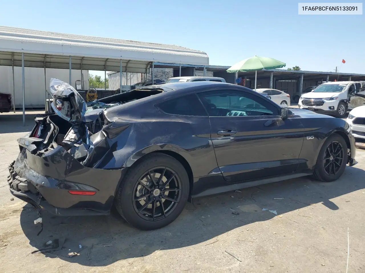 2022 Ford Mustang Gt VIN: 1FA6P8CF6N5133091 Lot: 64253075