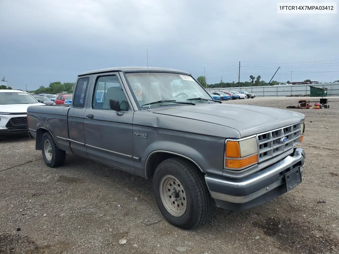 1991 Ford Ranger Super Cab VIN: 1FTCR14X7MPA03412 Lot: 63078515