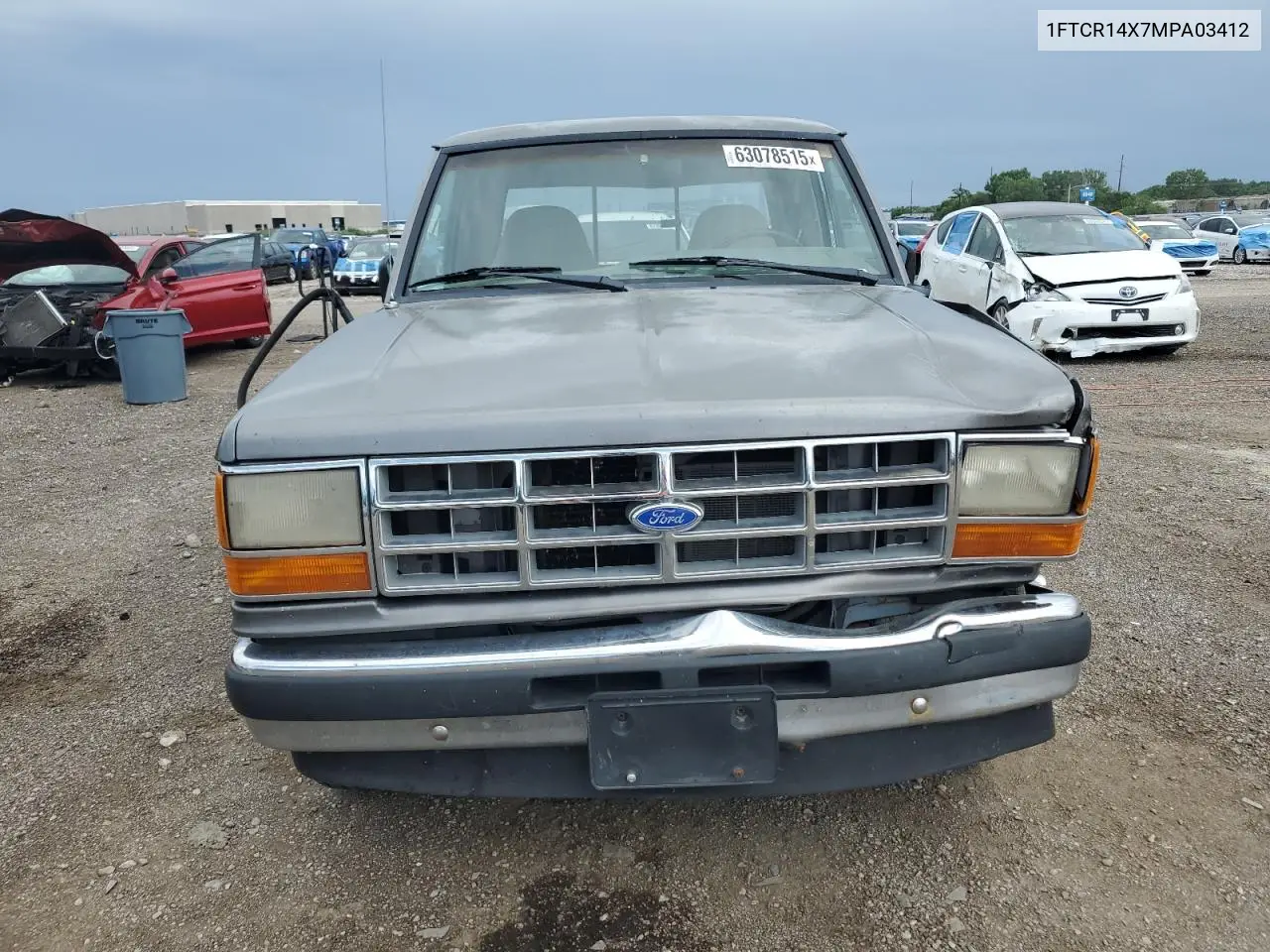 1991 Ford Ranger Super Cab VIN: 1FTCR14X7MPA03412 Lot: 63078515