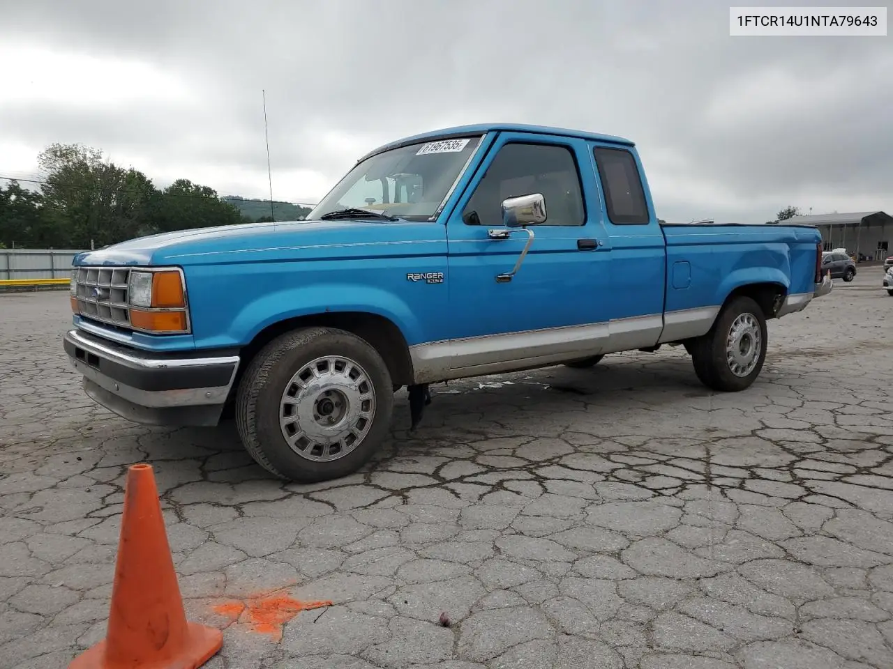 1992 Ford Ranger Super Cab VIN: 1FTCR14U1NTA79643 Lot: 61967535