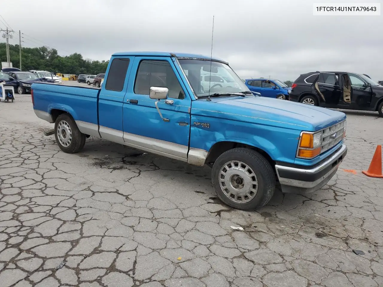 1992 Ford Ranger Super Cab VIN: 1FTCR14U1NTA79643 Lot: 61967535