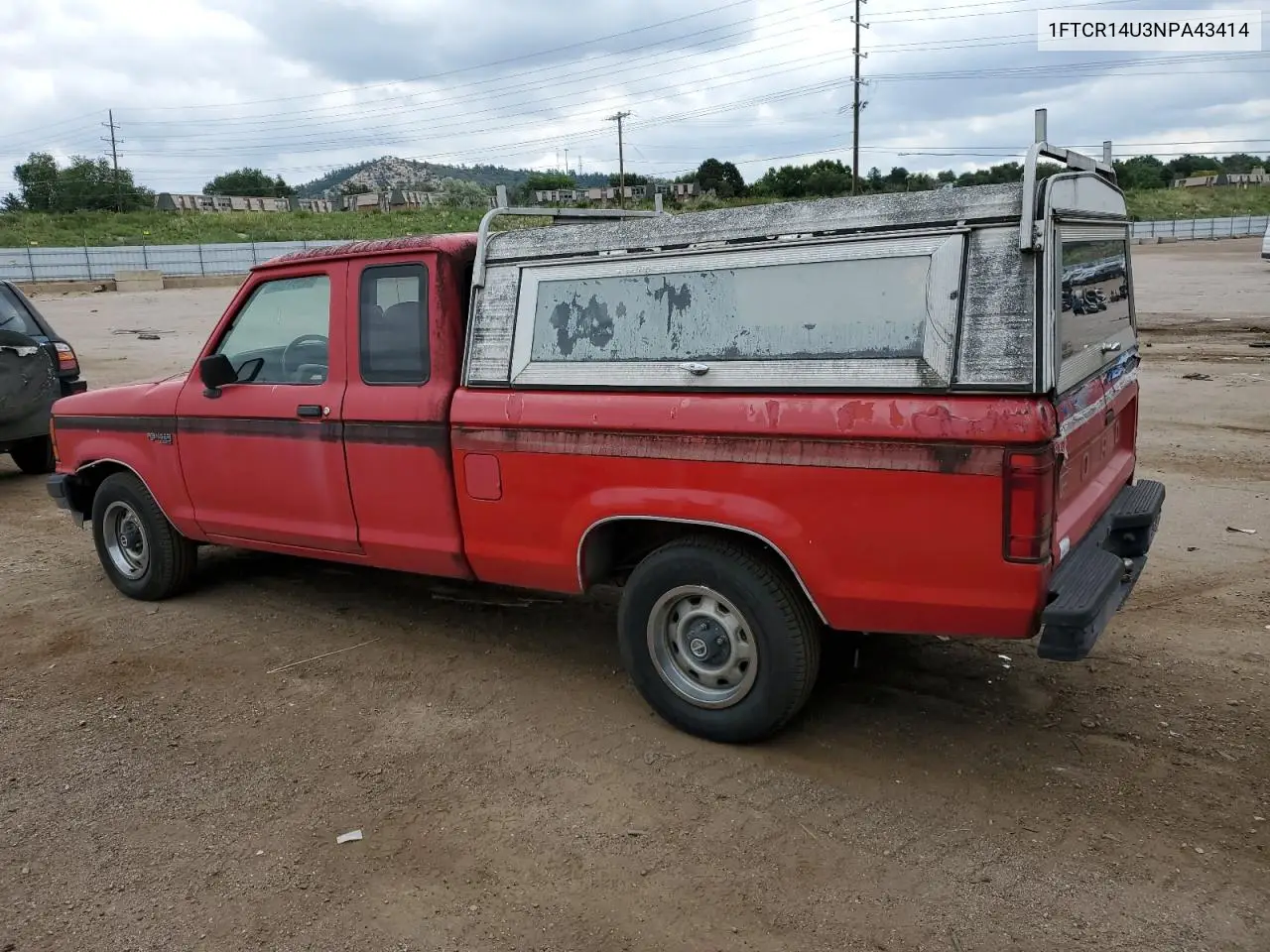 1992 Ford Ranger Super Cab VIN: 1FTCR14U3NPA43414 Lot: 62961125