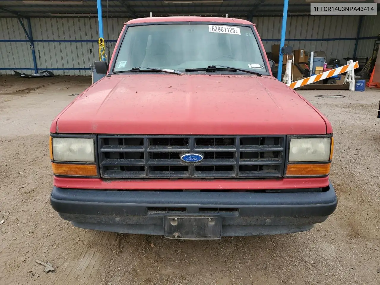 1992 Ford Ranger Super Cab VIN: 1FTCR14U3NPA43414 Lot: 62961125