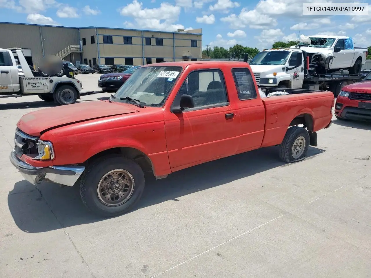 1994 Ford Ranger Super Cab VIN: 1FTCR14X9RPA10997 Lot: 62719705