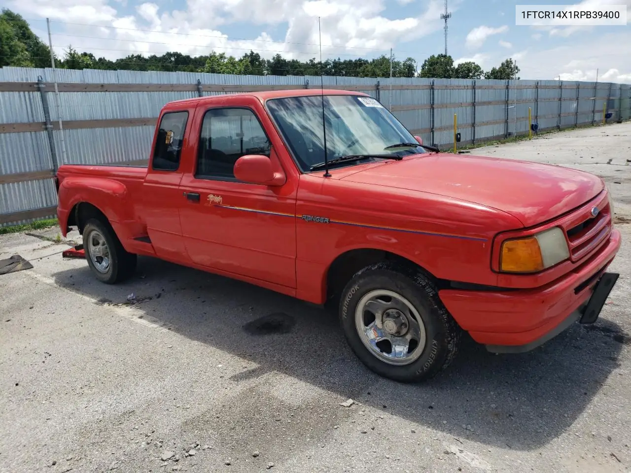 1994 Ford Ranger Super Cab VIN: 1FTCR14X1RPB39400 Lot: 62735395