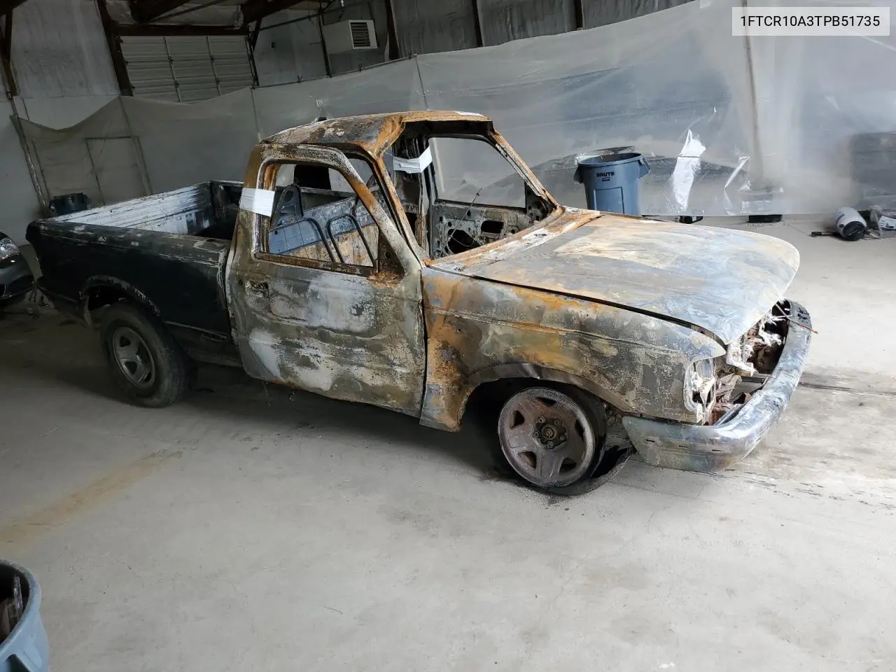 1996 Ford Ranger VIN: 1FTCR10A3TPB51735 Lot: 55229865