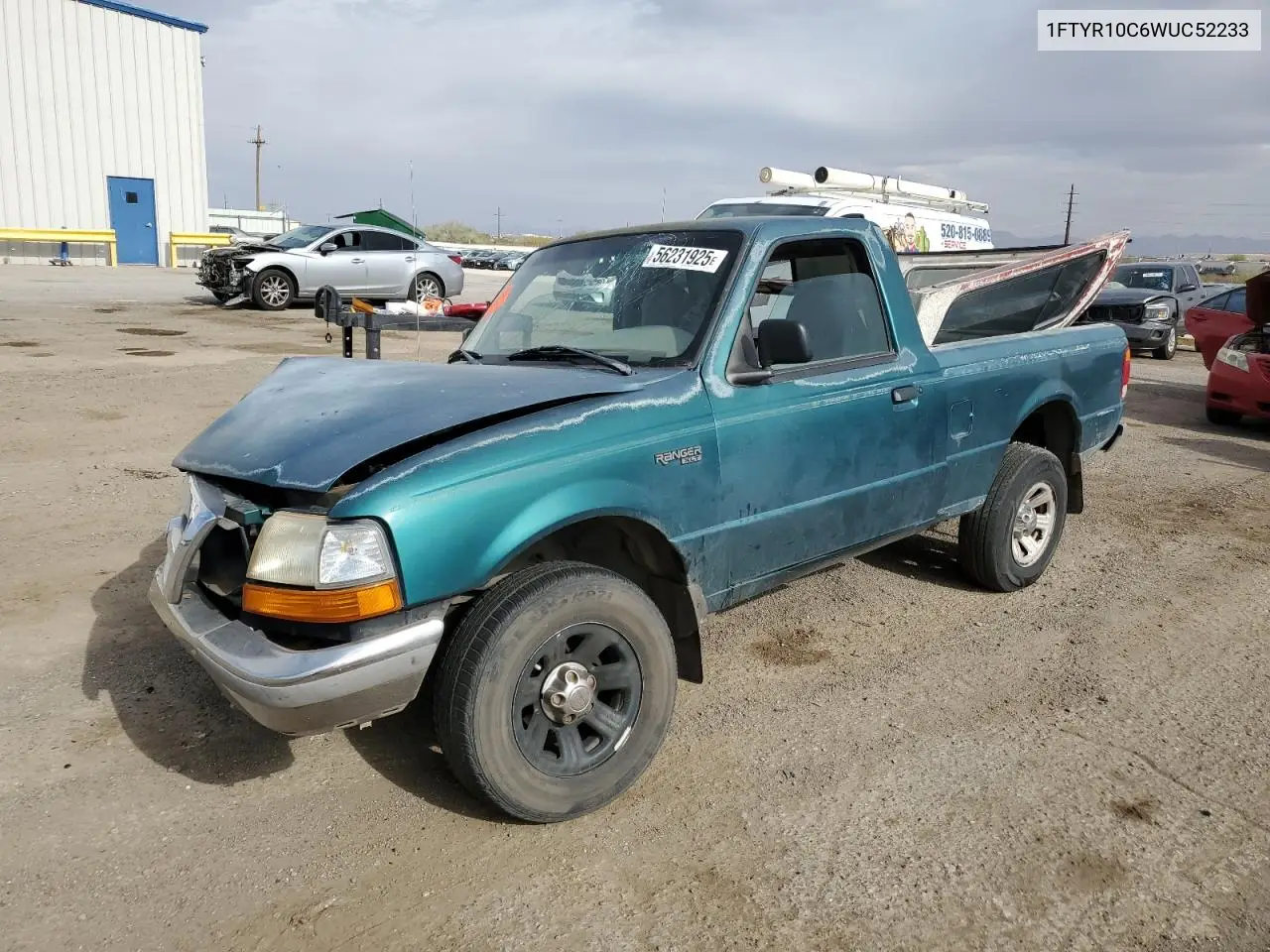 1998 Ford Ranger VIN: 1FTYR10C6WUC52233 Lot: 56231925