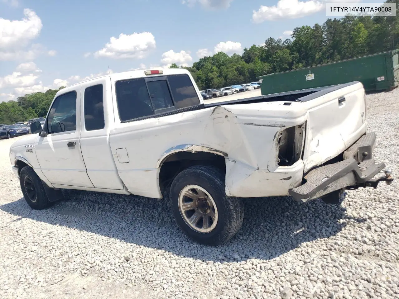 2000 Ford Ranger Super Cab VIN: 1FTYR14V4YTA90008 Lot: 52516785