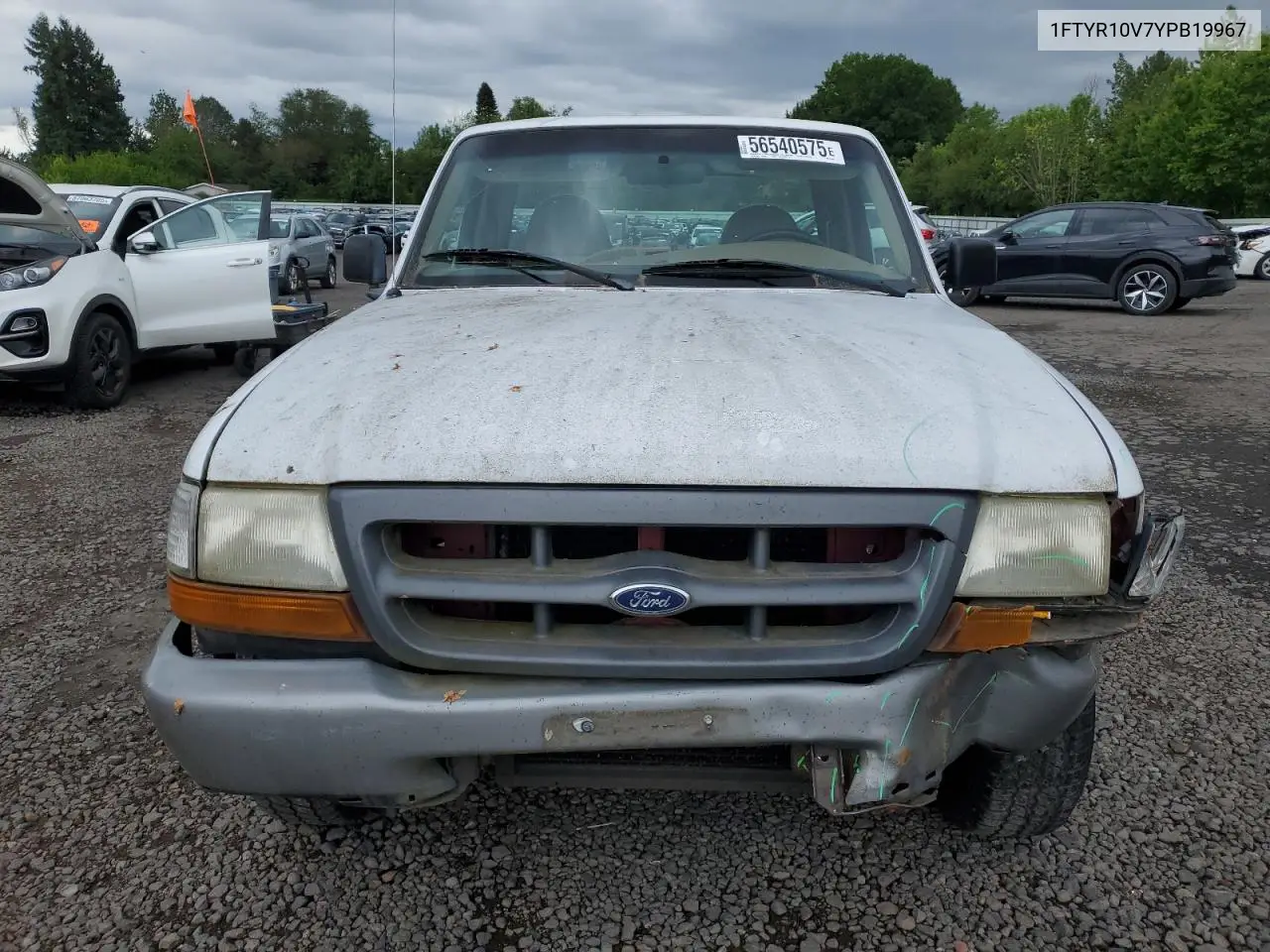 2000 Ford Ranger VIN: 1FTYR10V7YPB19967 Lot: 56540575