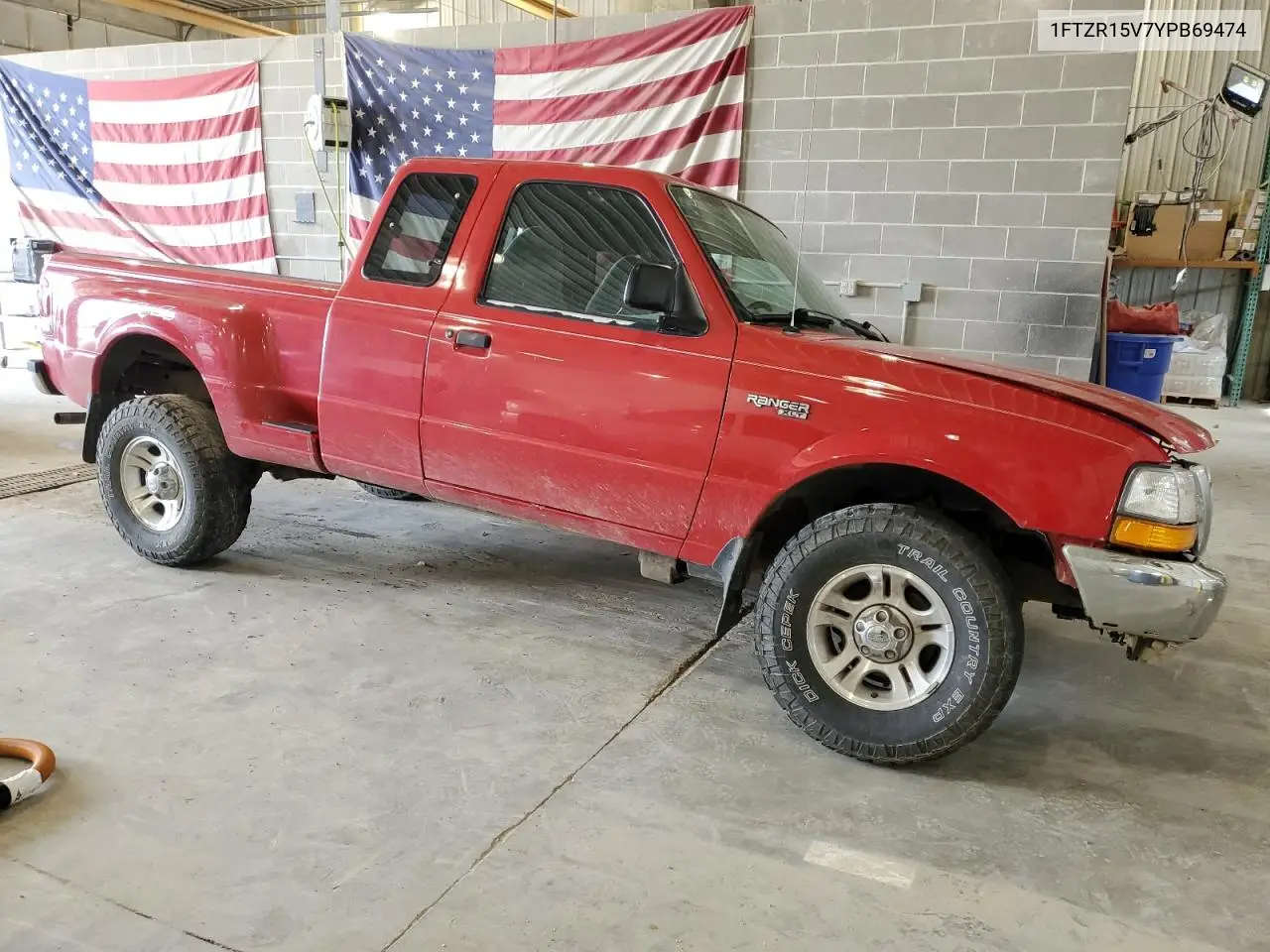 2000 Ford Ranger Super Cab VIN: 1FTZR15V7YPB69474 Lot: 58246105