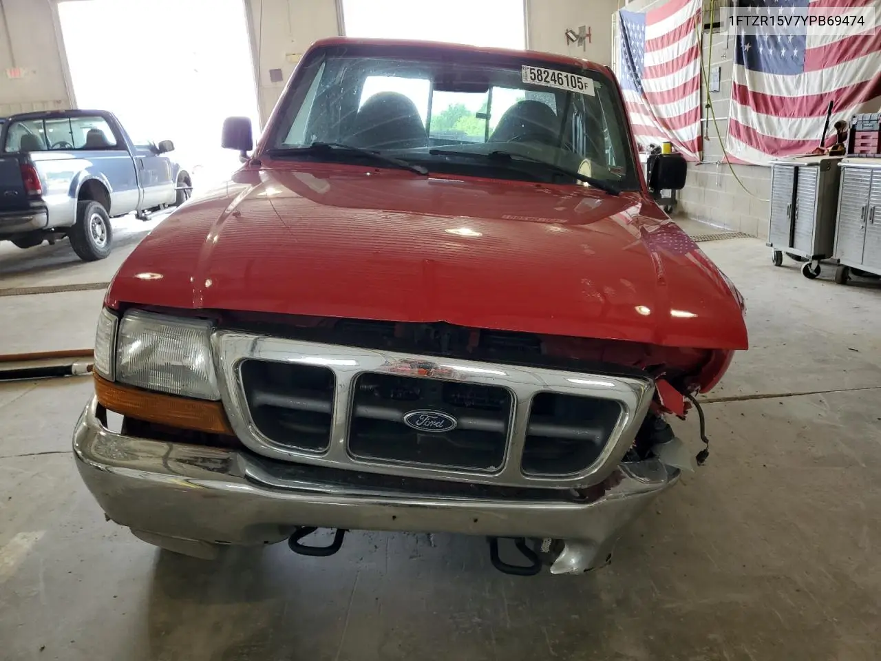 2000 Ford Ranger Super Cab VIN: 1FTZR15V7YPB69474 Lot: 58246105