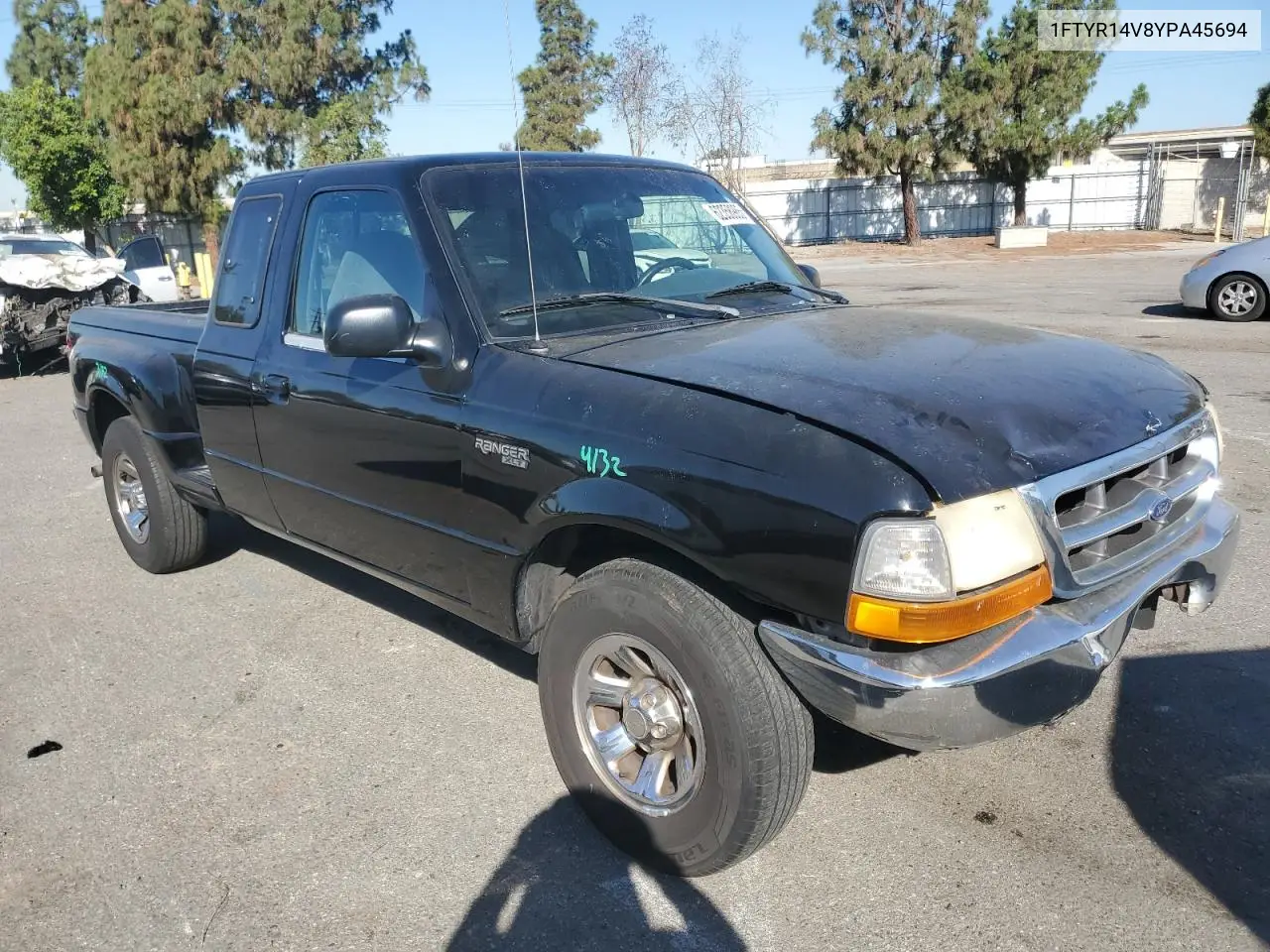 2000 Ford Ranger Super Cab VIN: 1FTYR14V8YPA45694 Lot: 62358985