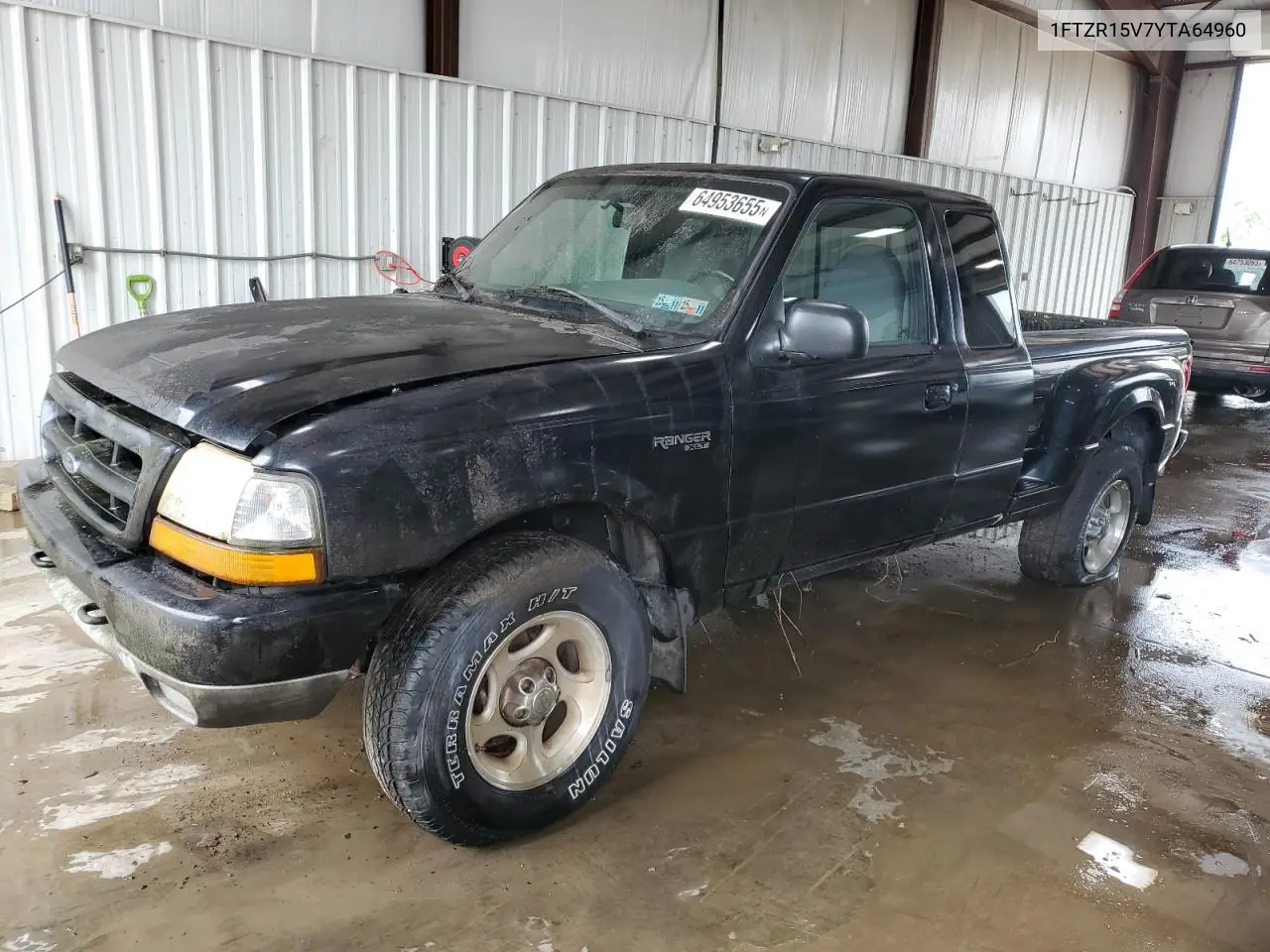 2000 Ford Ranger Super Cab VIN: 1FTZR15V7YTA64960 Lot: 64953655