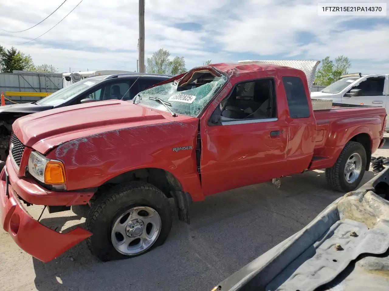 2001 Ford Ranger Super Cab VIN: 1FTZR15E21PA14370 Lot: 55092825
