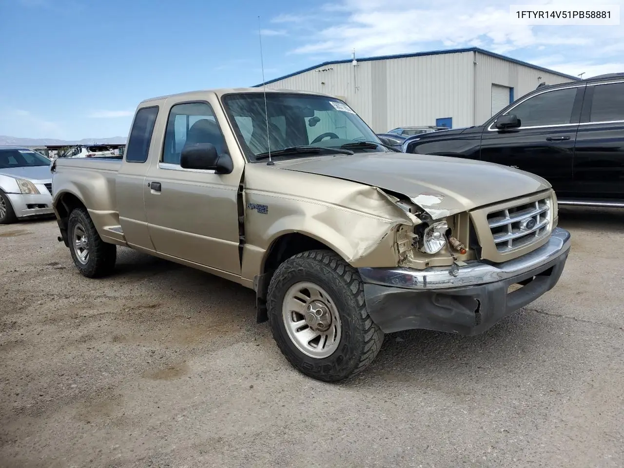 2001 Ford Ranger Super Cab VIN: 1FTYR14V51PB58881 Lot: 56371955