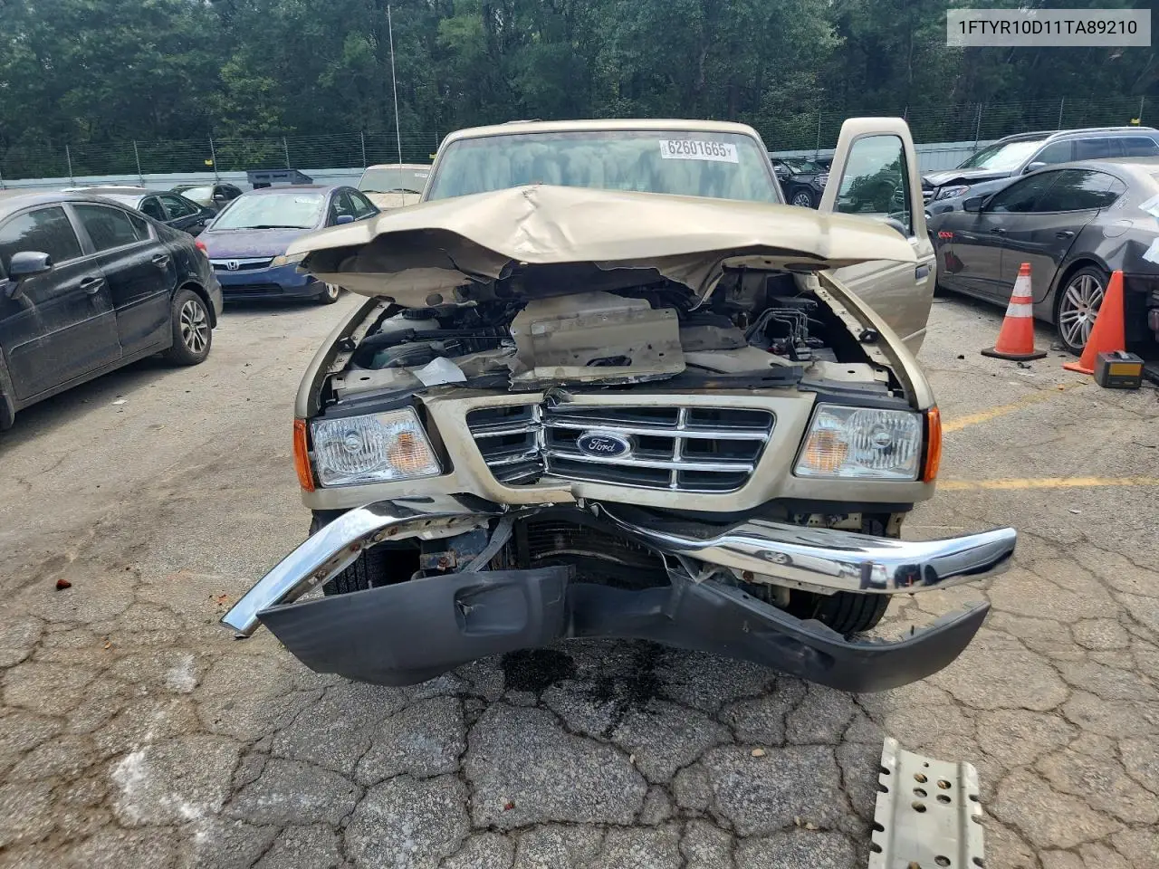 2001 Ford Ranger VIN: 1FTYR10D11TA89210 Lot: 62601665