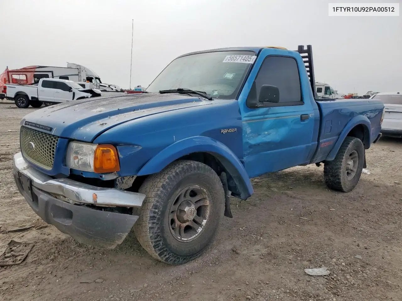 2002 Ford Ranger VIN: 1FTYR10U92PA00512 Lot: 56571405