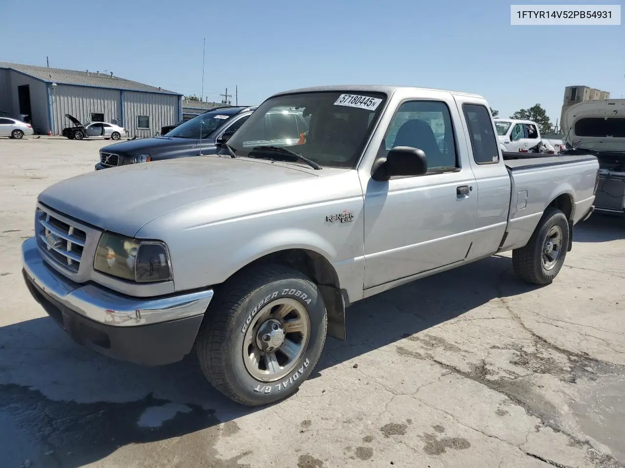 2002 Ford Ranger Super Cab VIN: 1FTYR14V52PB54931 Lot: 57180445