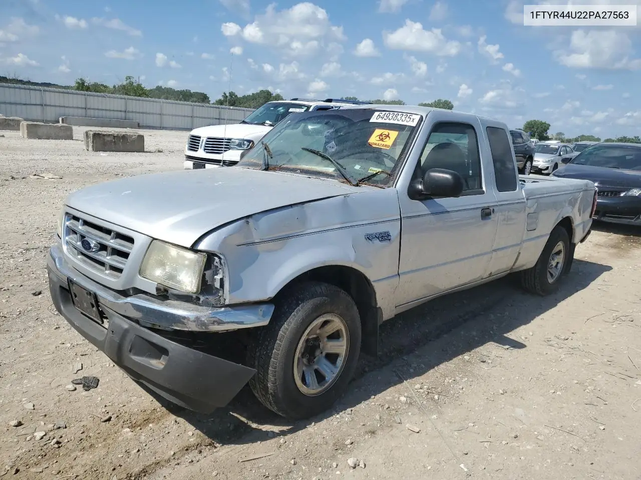 2002 Ford Ranger Super Cab VIN: 1FTYR44U22PA27563 Lot: 64938335