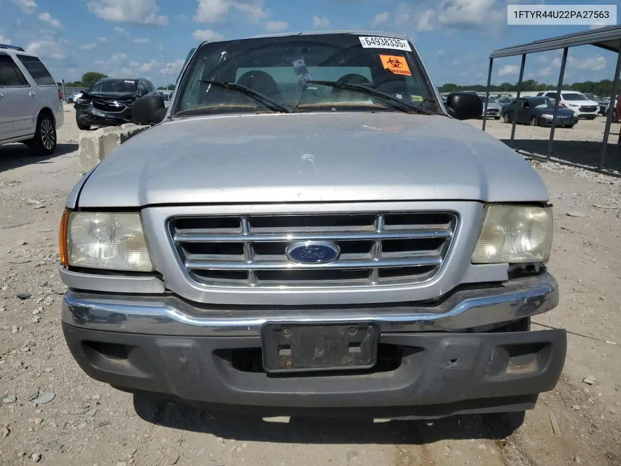 2002 Ford Ranger Super Cab VIN: 1FTYR44U22PA27563 Lot: 64938335